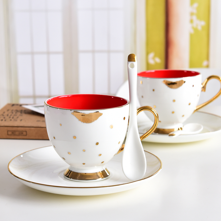 Wholesale Customizable Tangshan Factory Bone China Coffee Cup and Saucer