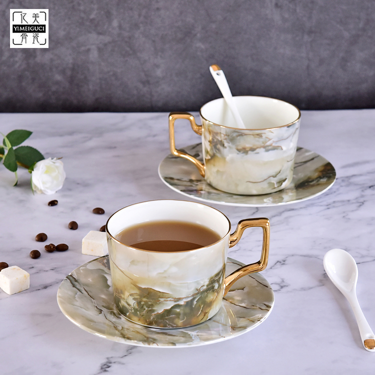 Wholesale Customizable Tangshan Factory Creative Bone China Coffee Set
