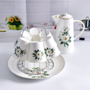 Wholesale Home Use Bone China Water Set with Tray