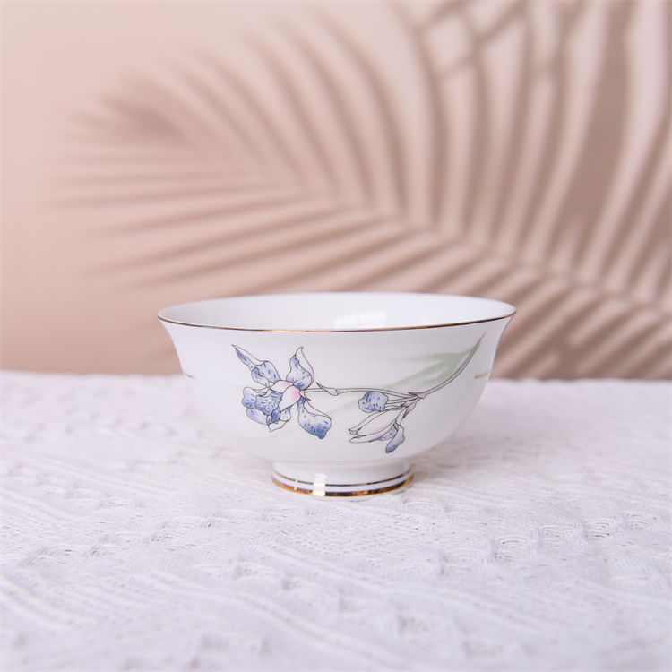 Yulan Magnolia Flower Bone China Bowl