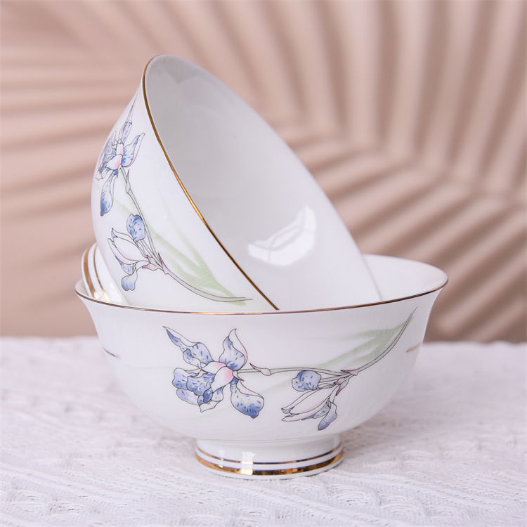 Yulan Magnolia Flower Bone China Bowl