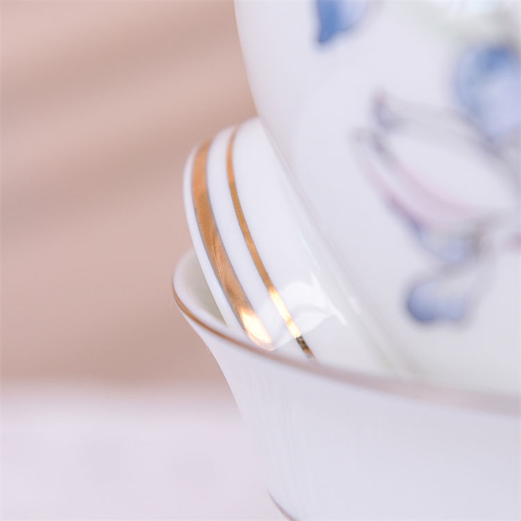 Yulan Magnolia Flower Bone China Bowl