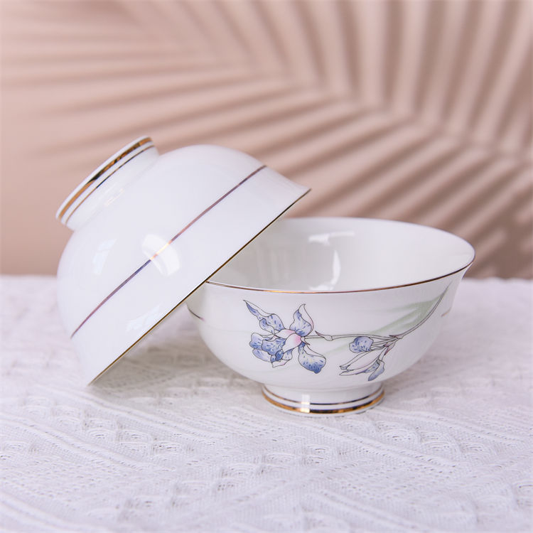 Yulan Magnolia Flower Bone China Bowl