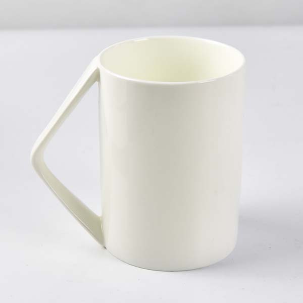 Customizable Bone China Corner Handle Cup Porcelain Advertising Cup