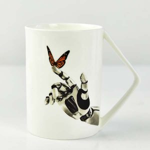 Customizable Porcelain Corner Handle Cup Advertising Cup