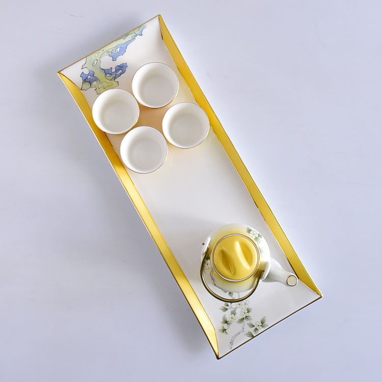 Hand-drawing Home Use Porcelain Tea Set