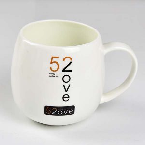 Manufacturer Custom I Love U Porcelain Advertising Cup