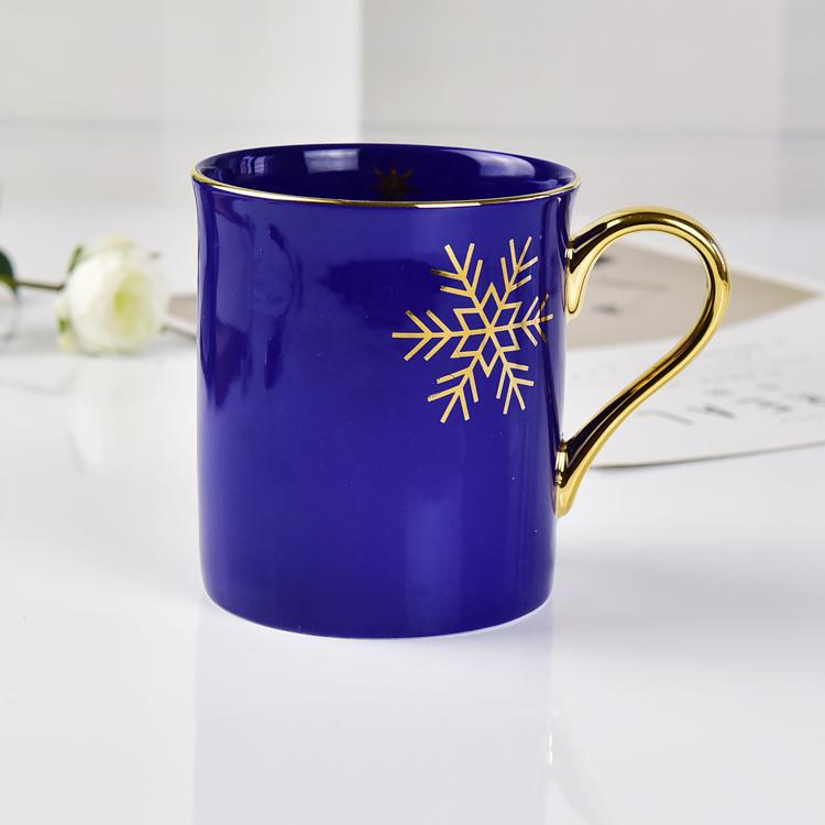 Blue Glazed Snow Porcelain Mug