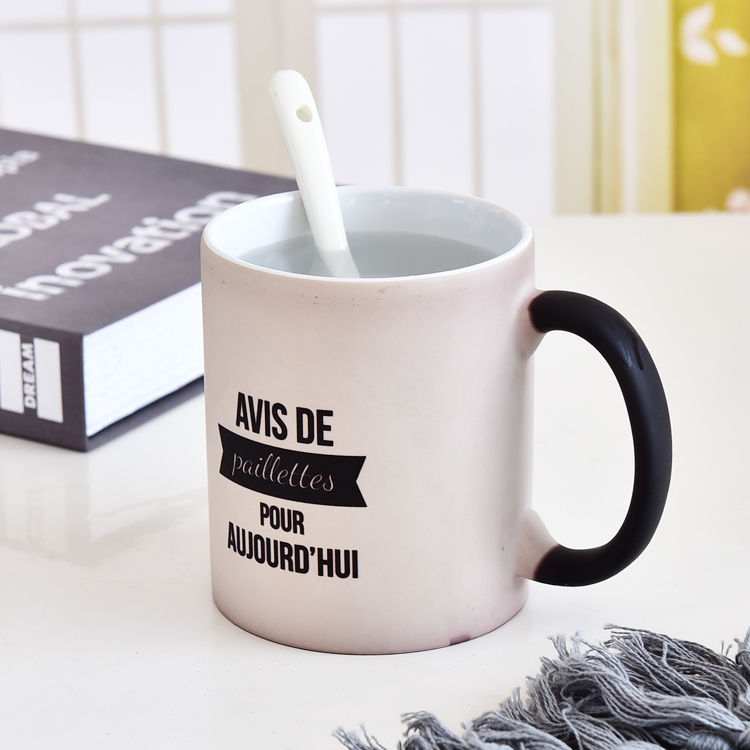 C Handle Color Glazed Porcelain Mug