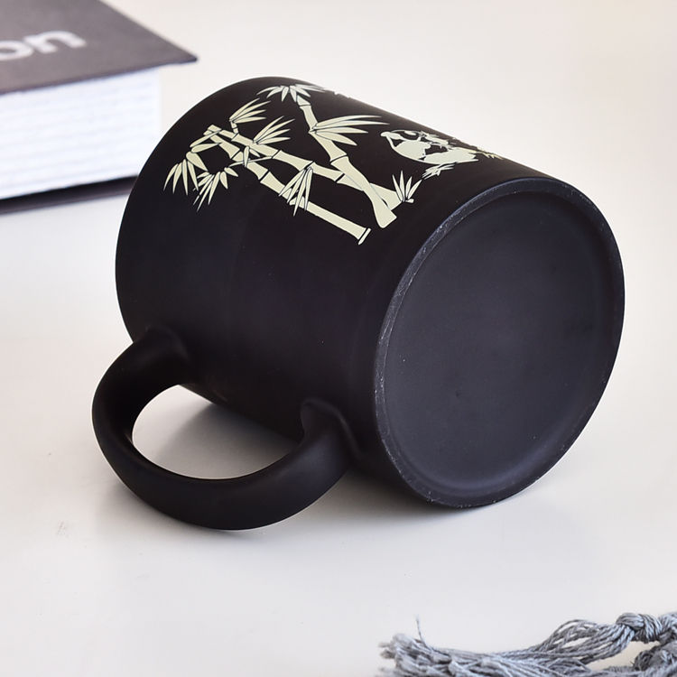 C Handle Color Glazed Porcelain Mug
