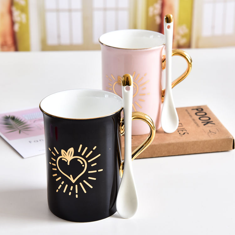 Couple’s Color Glazed Porcelain Mug 1