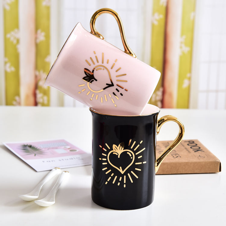 Couple’s Color Glazed Porcelain Mug 1