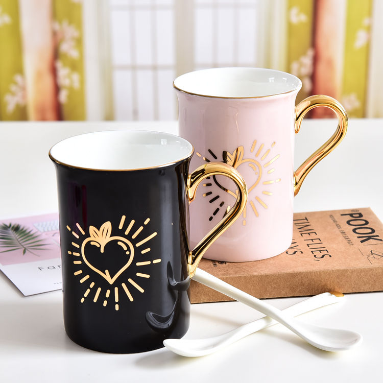 Couple's Color Glazed Porcelain Mug 1