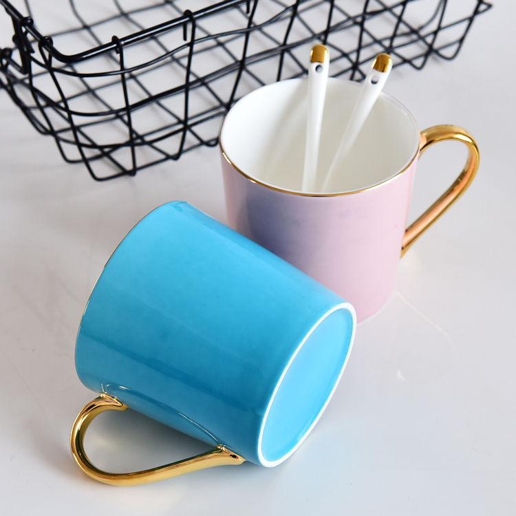 Couple’s Color Glazed Porcelain Mug 2