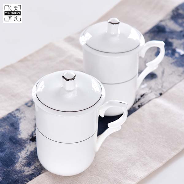 Customizable Logo Porcelain Meeting Tea Cup