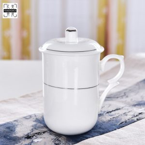 Customizable Logo Porcelain Meeting Tea Cup