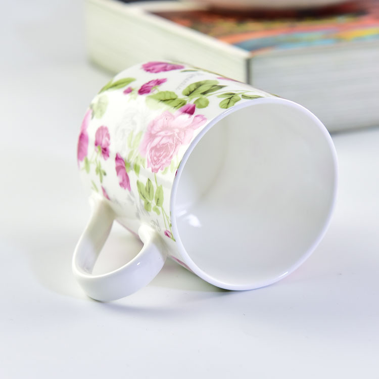 Customizable Midnight Rose Porcelain Mug