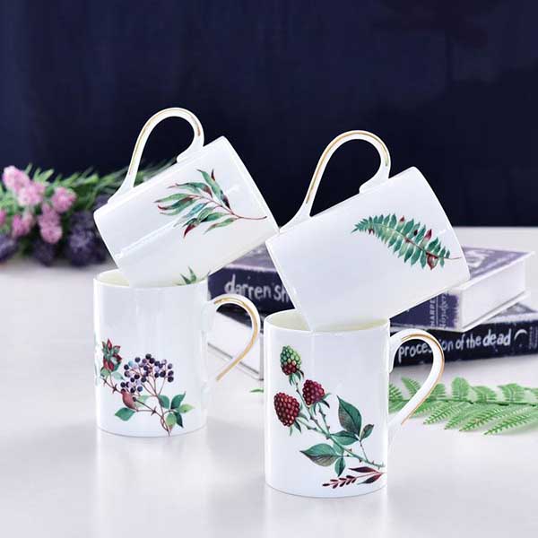 Customizable Succulent Plant Porcelain Mug