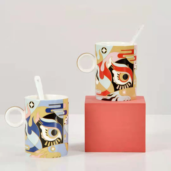Good Fortune Porcelain Dual Porcelain Present Cups