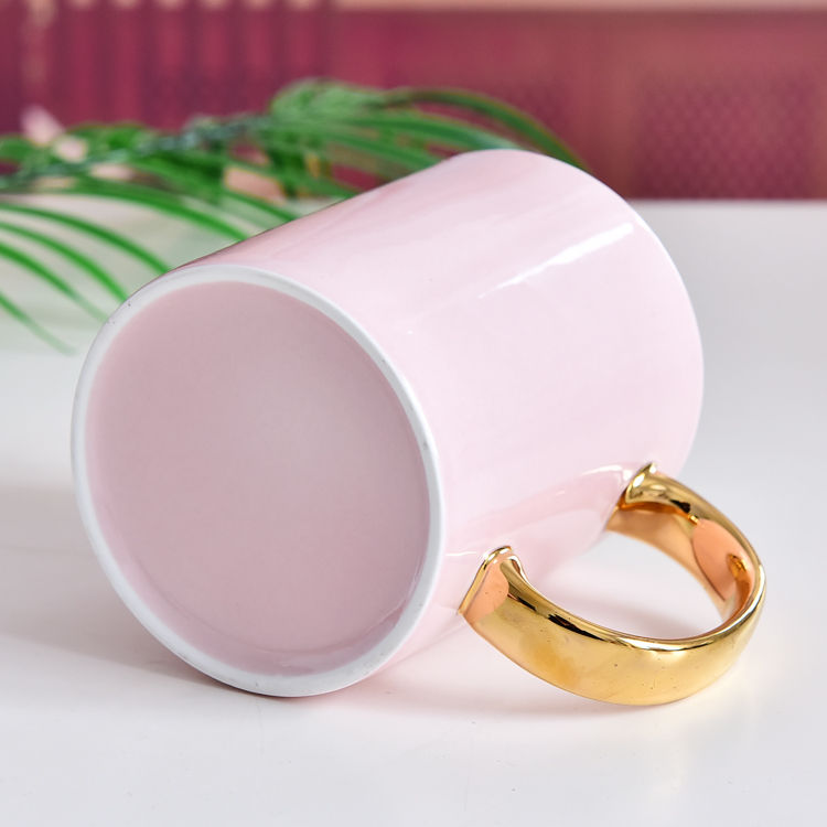 Pink Glazed Porcelain Mug