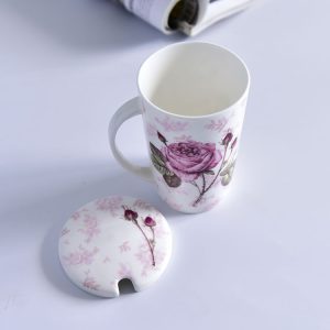 Porcelain Covered Cup or Creative High Capacity Porcelain Mug