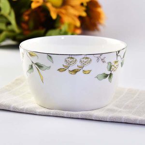 4.5 Inch ChampsElysees Square Bowl Wholesale Customizable Porcelain Dinnerware