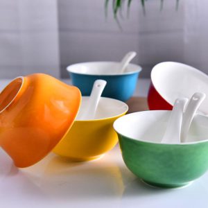 4.5 Inch Colorful Glaze Porcelain Ao Bowl