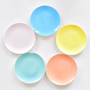 8 Inch Colorful Glaze Moonlight Porcelain Plate