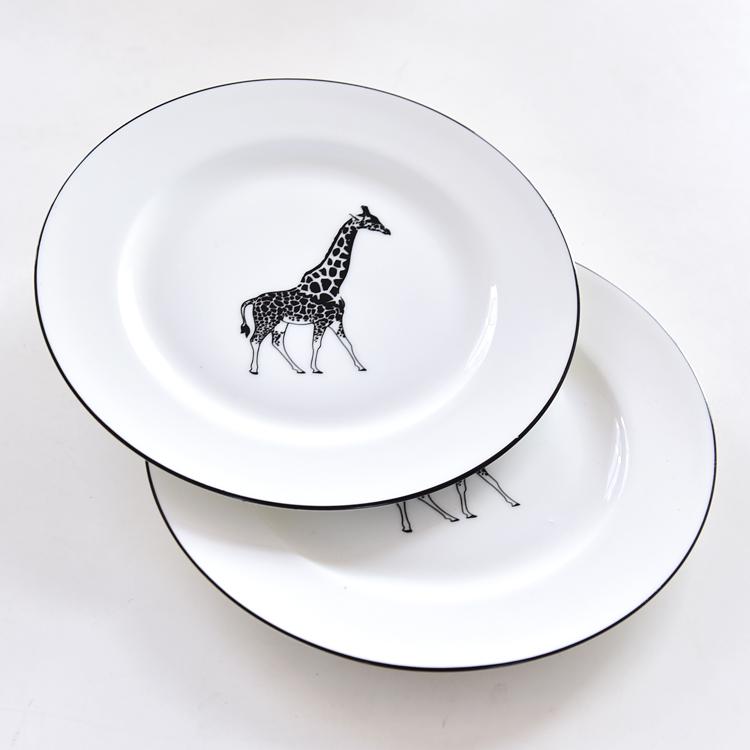 Giraffe Porcelain Flat Plate