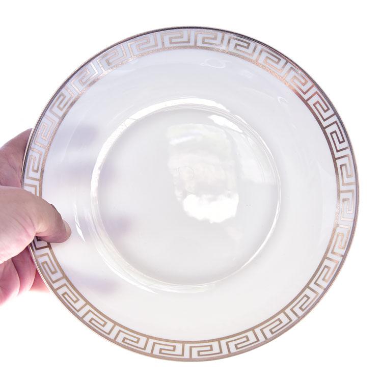 Golden Great Wall 8 Inch Porcelain Meal Plate