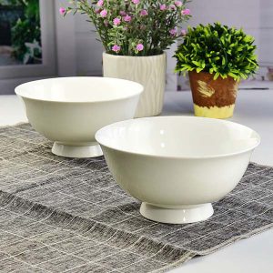 Porcelain Tall Stem Bowl