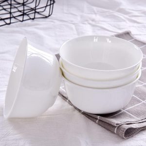Pure White 4.5 Inch Porcelain Tall Stem Bowl