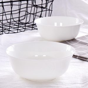 Pure White 6 Inch Porcelain Noodle Bowl